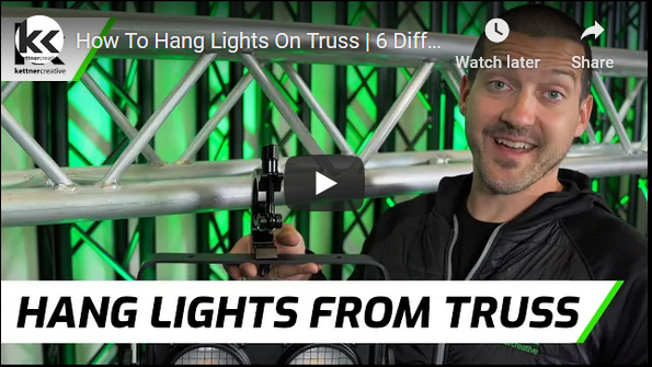 How to hang lights on truss