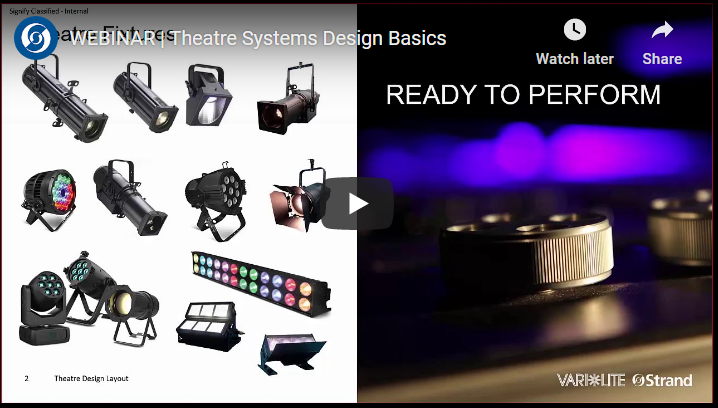 Theatre Systems Design Basics Webinar